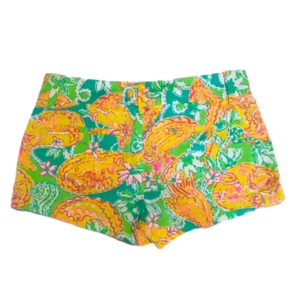 Lilly PULITZER 100% cotton shorts Sz 4 .